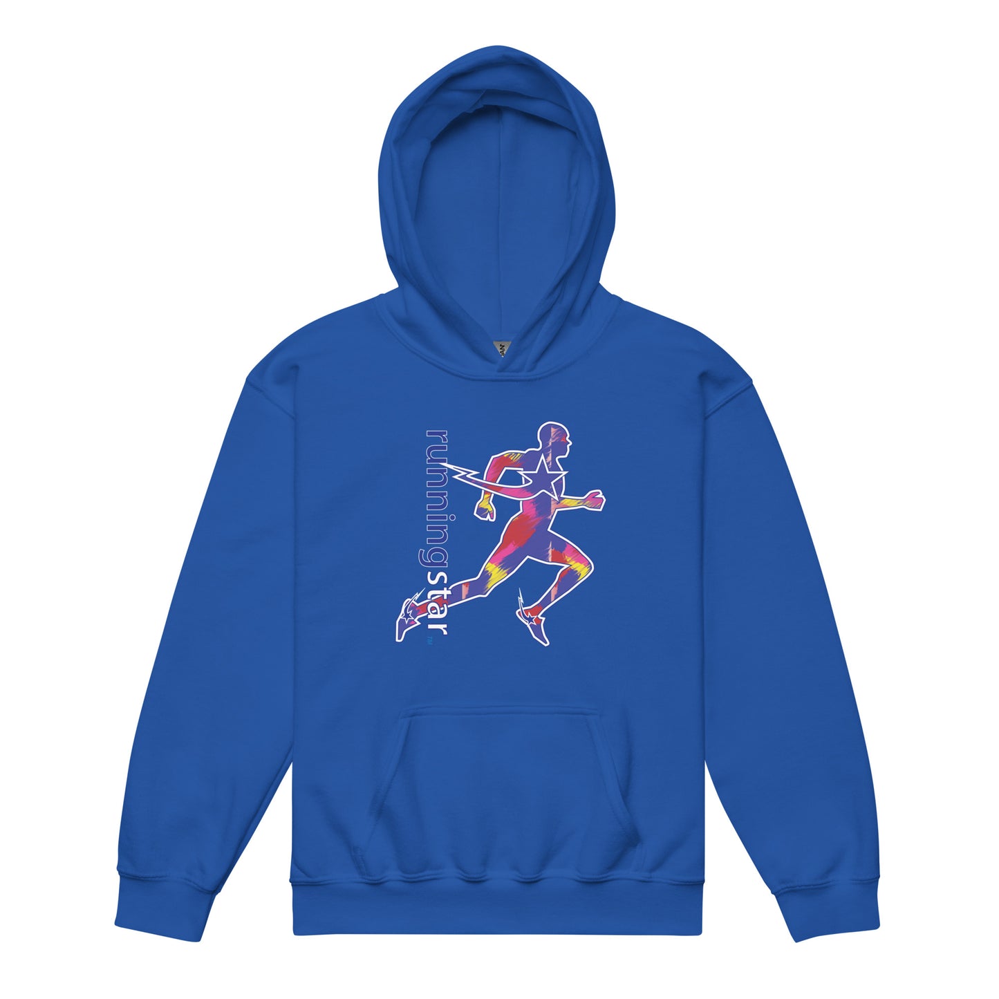 Daws running star multi color Youth heavy blend hoodie