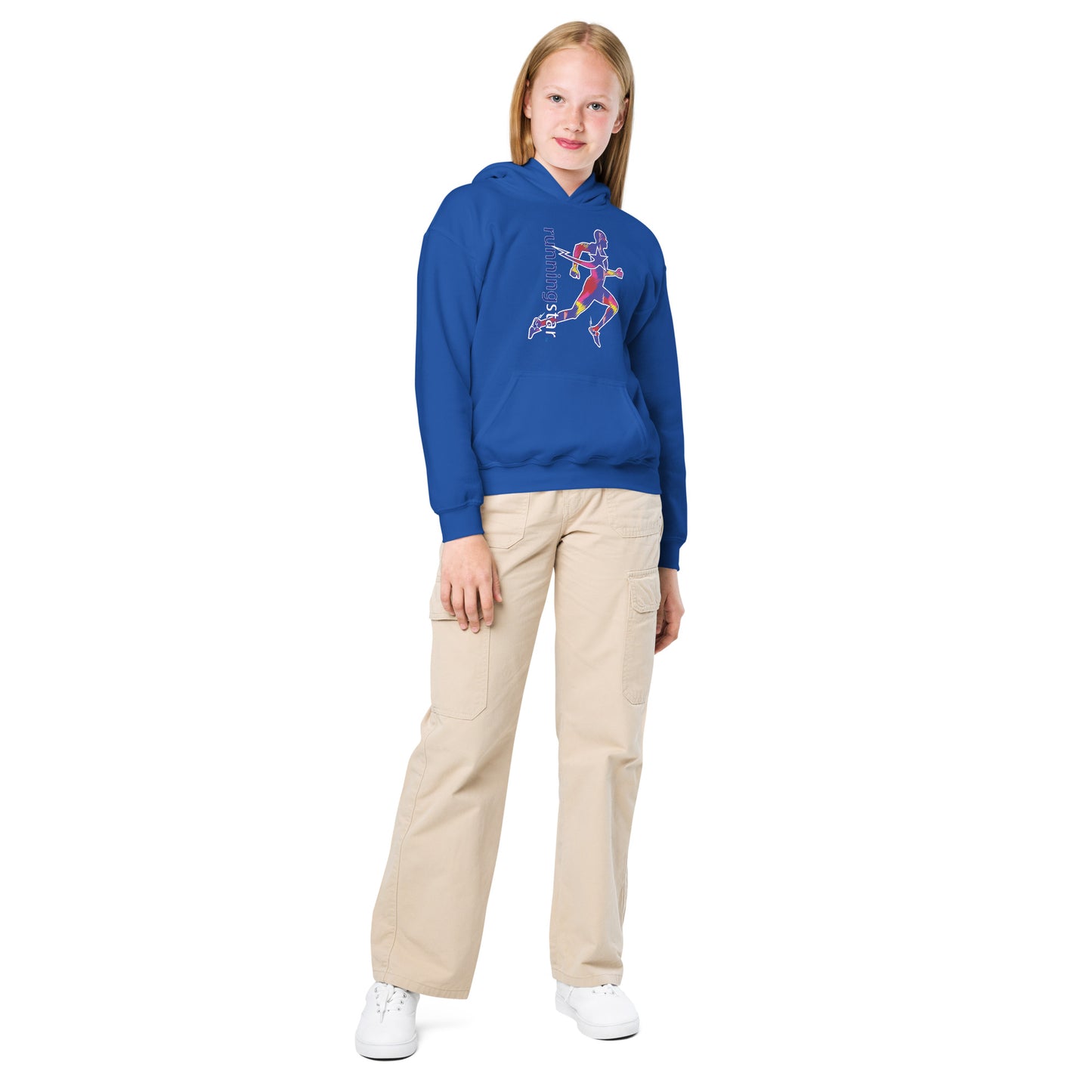 Daws running star multi color Youth heavy blend hoodie