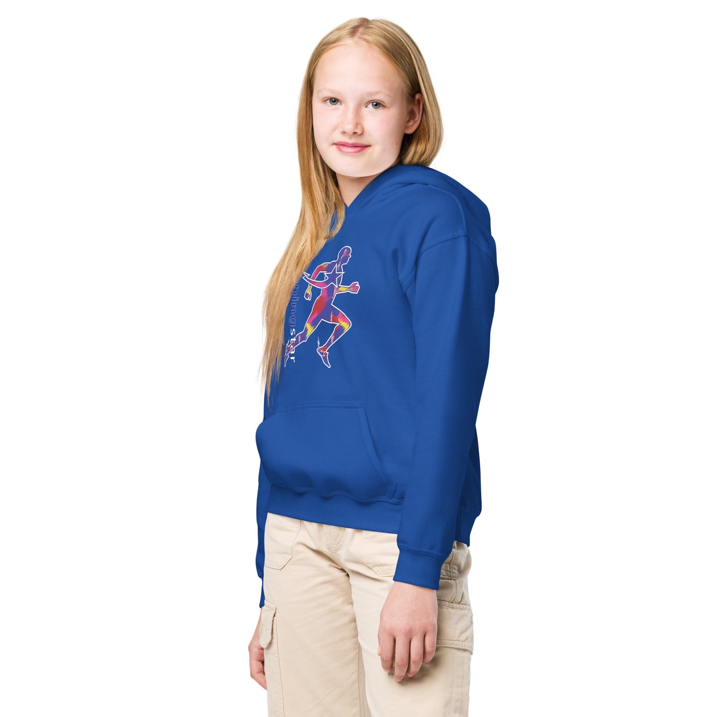 Daws running star multi color Youth heavy blend hoodie