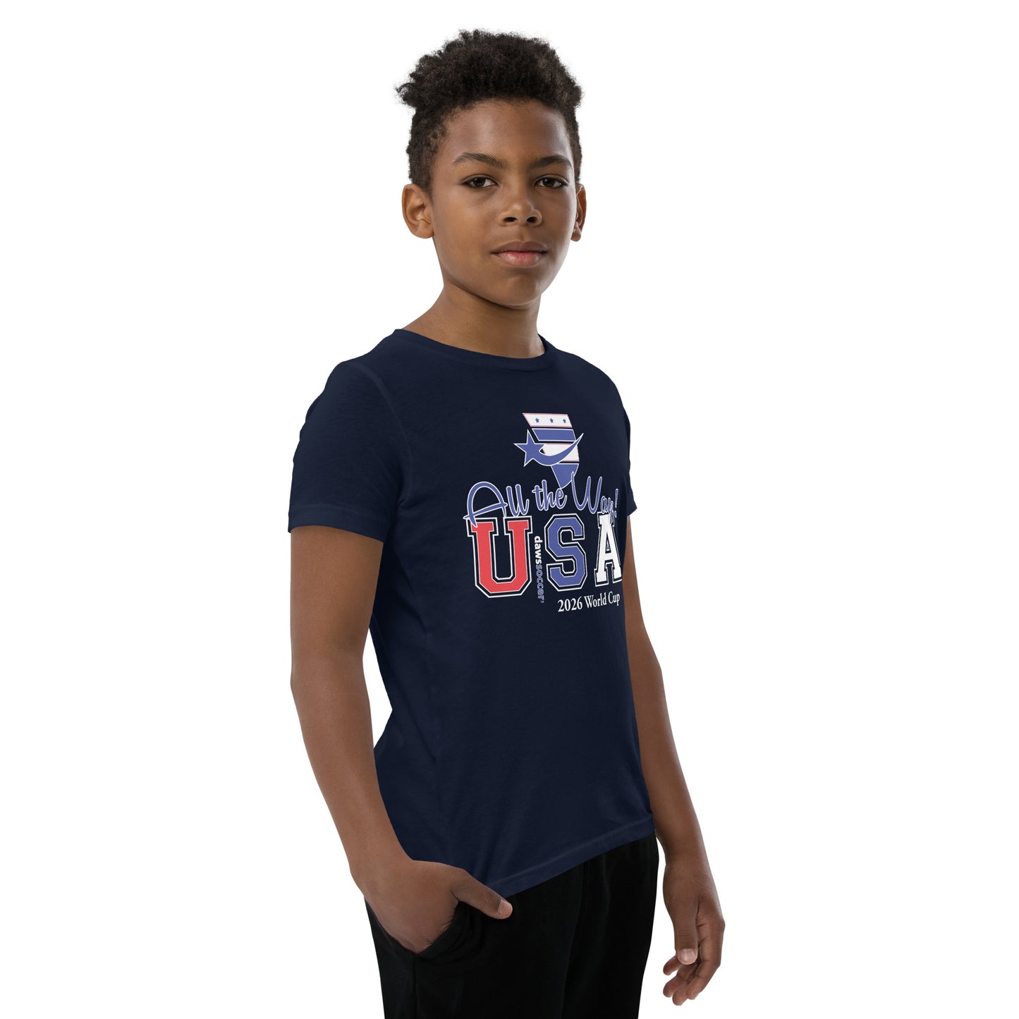 USA all the way world cup 2026 Youth Short Sleeve T-Shirt