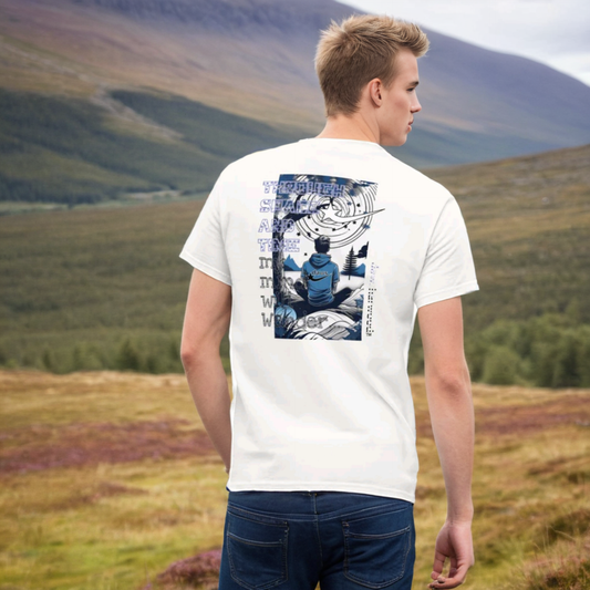 Daws Through space and time my mind will wander Men's classic tee