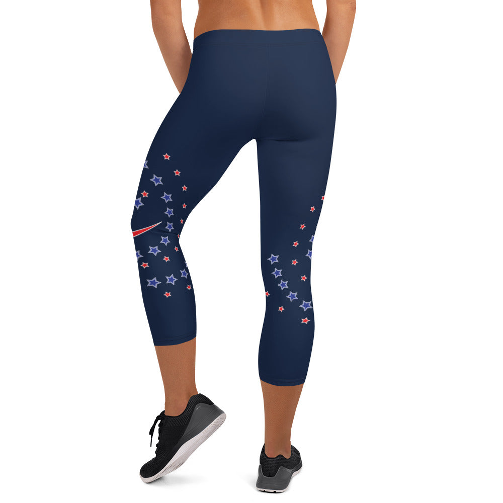 Daws galaxy logo accent Capri Leggings