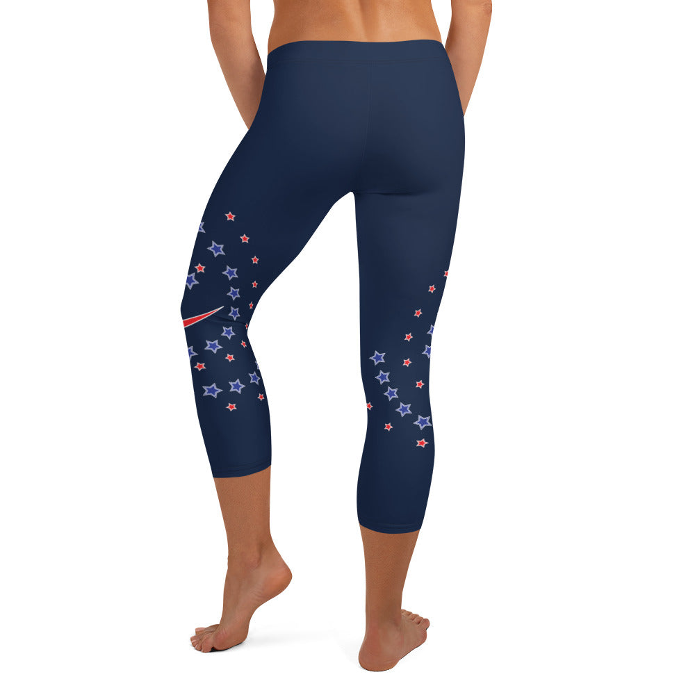 Daws galaxy logo accent Capri Leggings