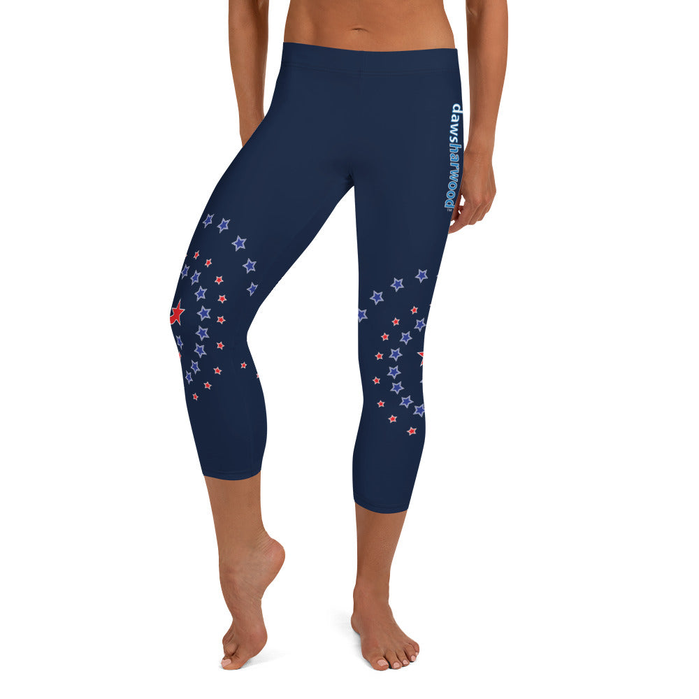 Daws galaxy logo accent Capri Leggings