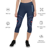 Daws galaxy logo accent Capri Leggings