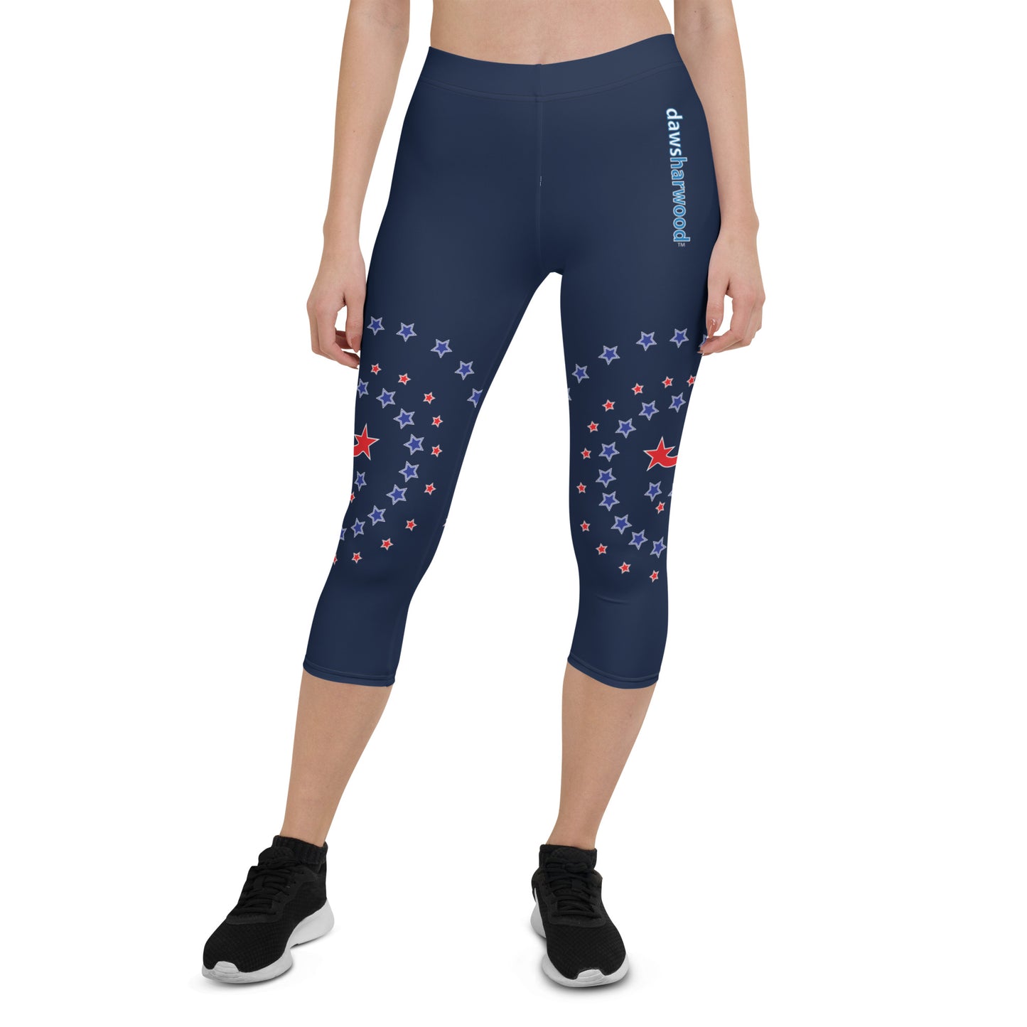 Daws galaxy logo accent Capri Leggings