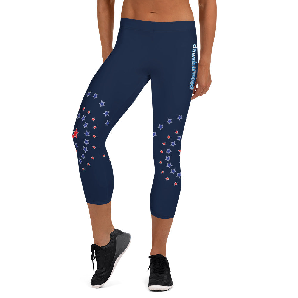 Daws galaxy logo accent Capri Leggings