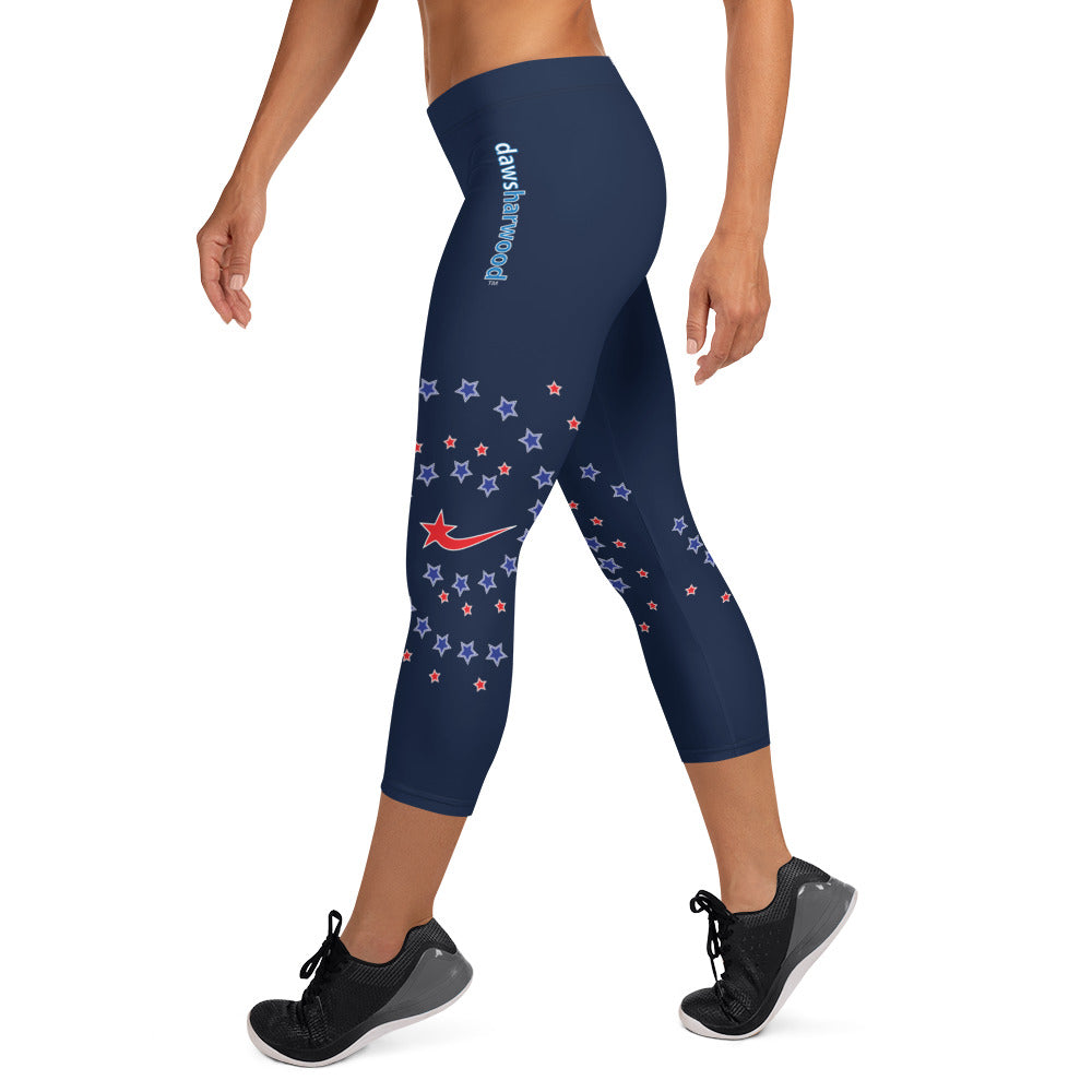 Daws galaxy logo accent Capri Leggings