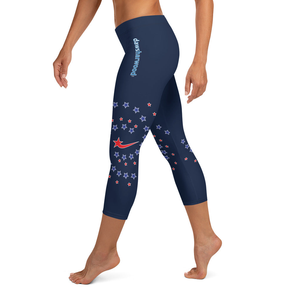 Daws galaxy logo accent Capri Leggings