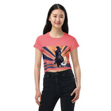 Daws beach cowgirl Crop Tee