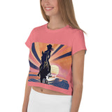 Daws beach cowgirl Crop Tee