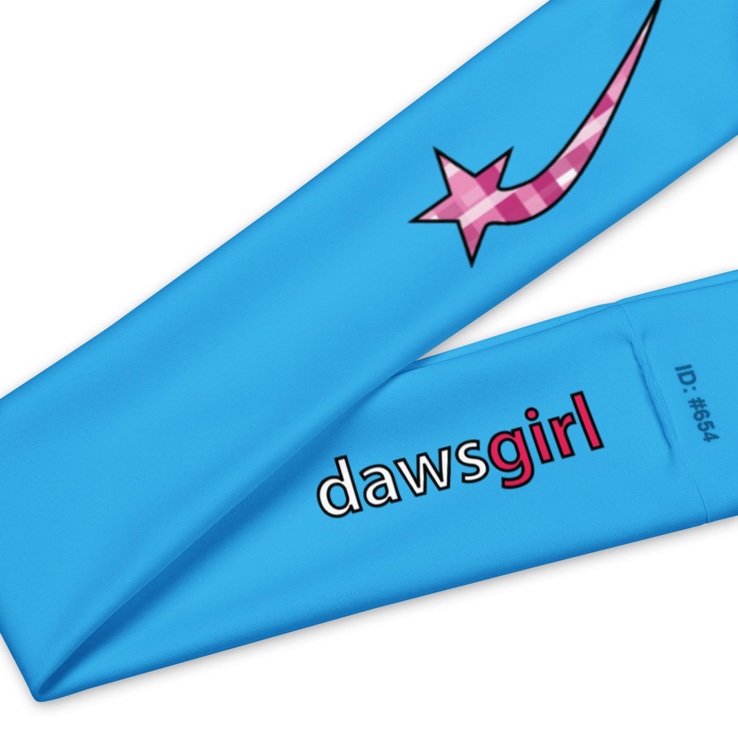 DawsGirl pink plaid star Headband