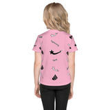 Daws lightning fast pink Kids crew neck t-shirt