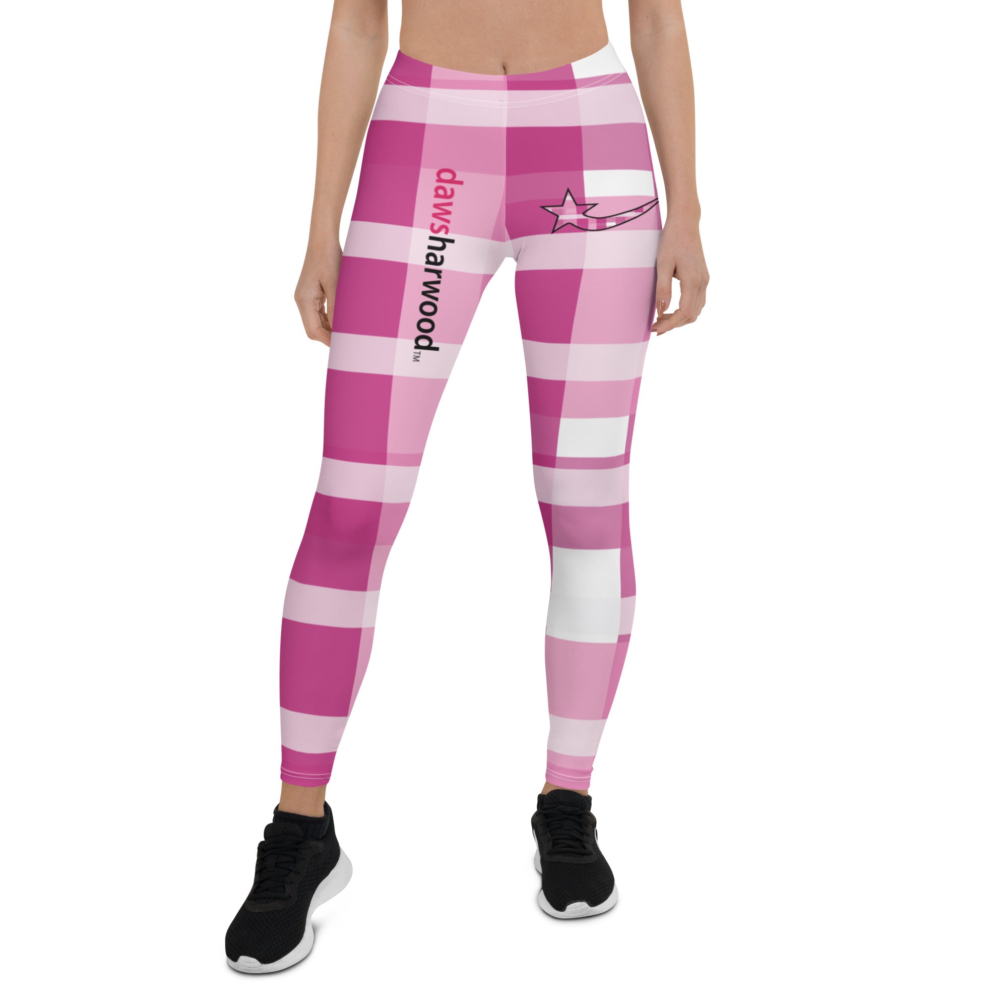 Daws Harwood girl pink plaid Leggings