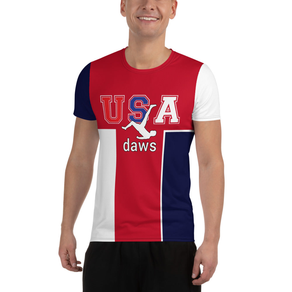 Daws soccer icon USA Men's Athletic T-shirt