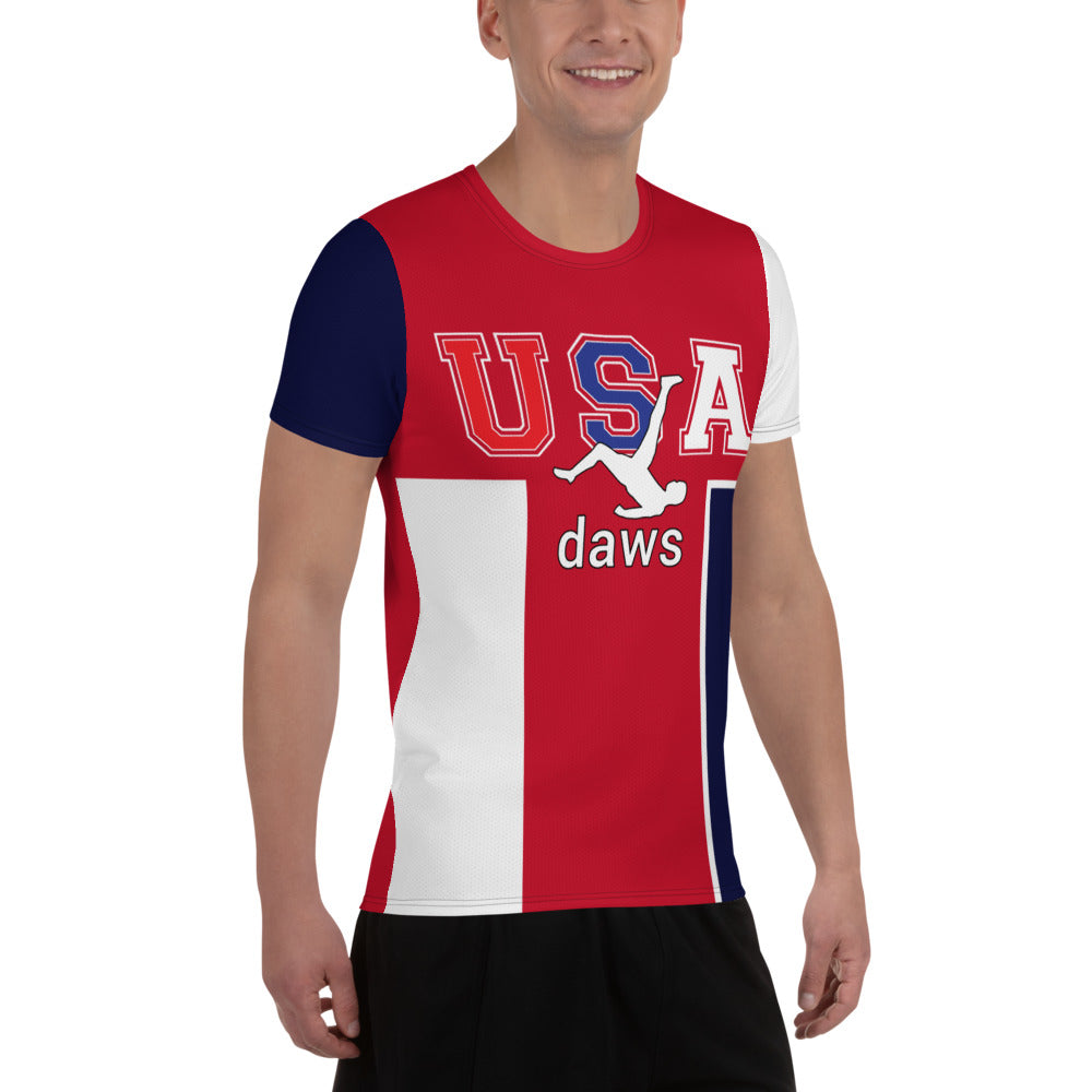 Daws soccer icon USA Men's Athletic T-shirt