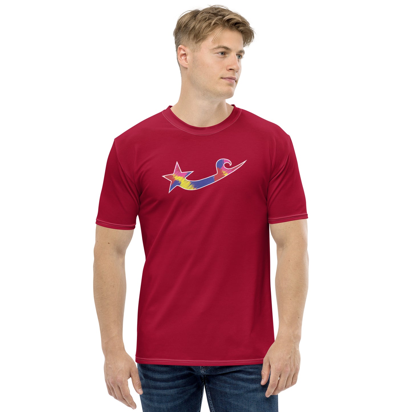 Daws surf star multi color Men's t-shirt