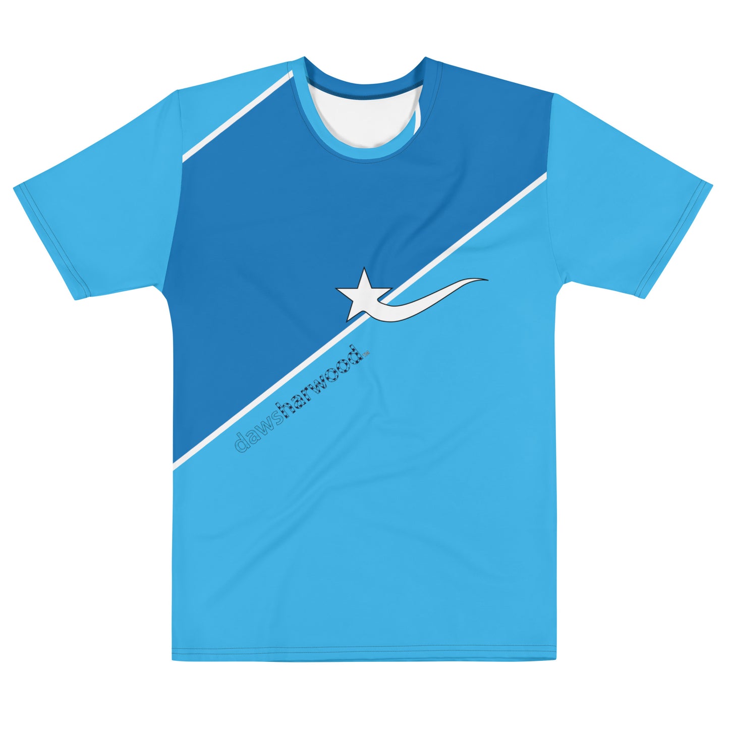 Daws logo Celebrity blue slants Men's t-shirt