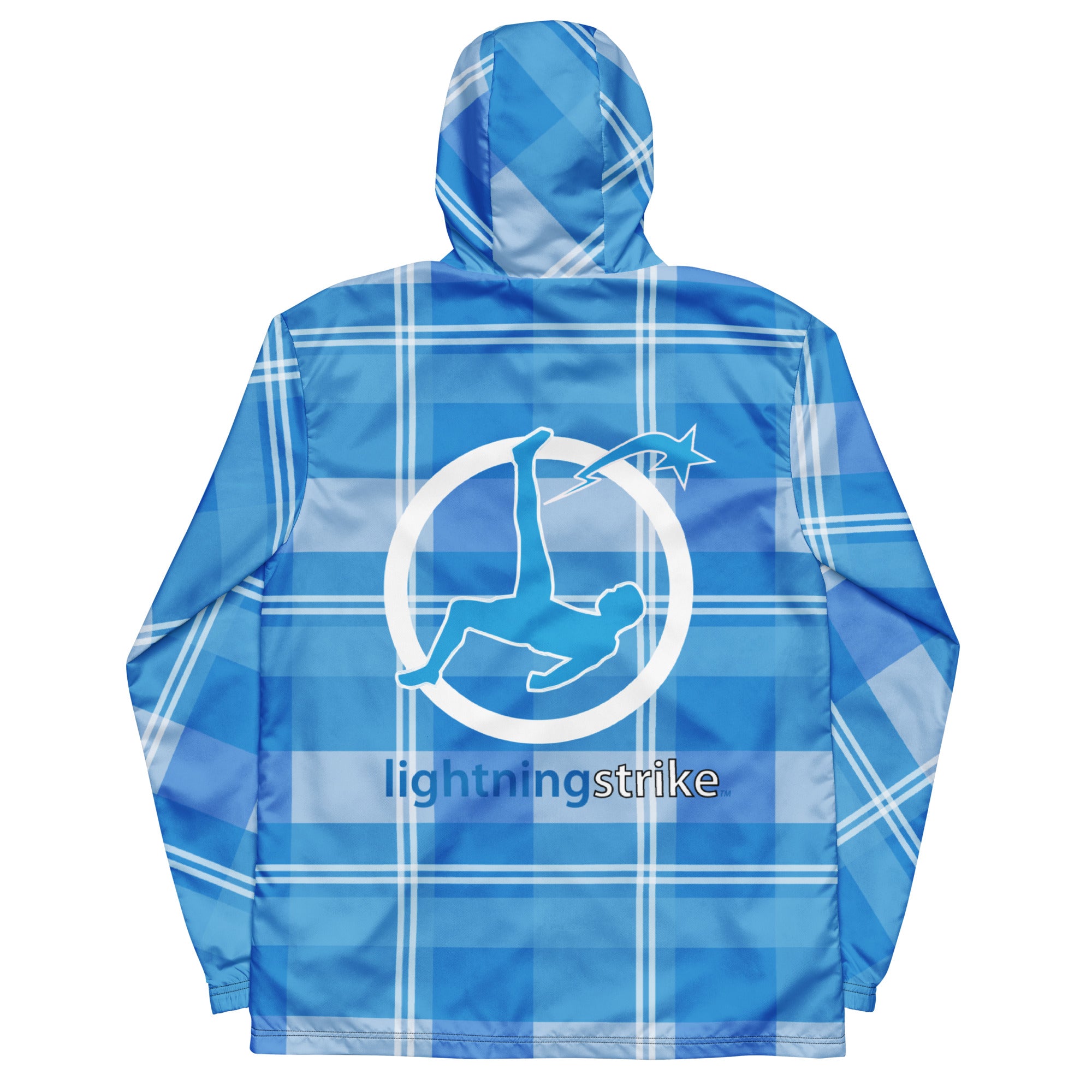 Daws soccer lightning strike plaid Men’s windbreaker