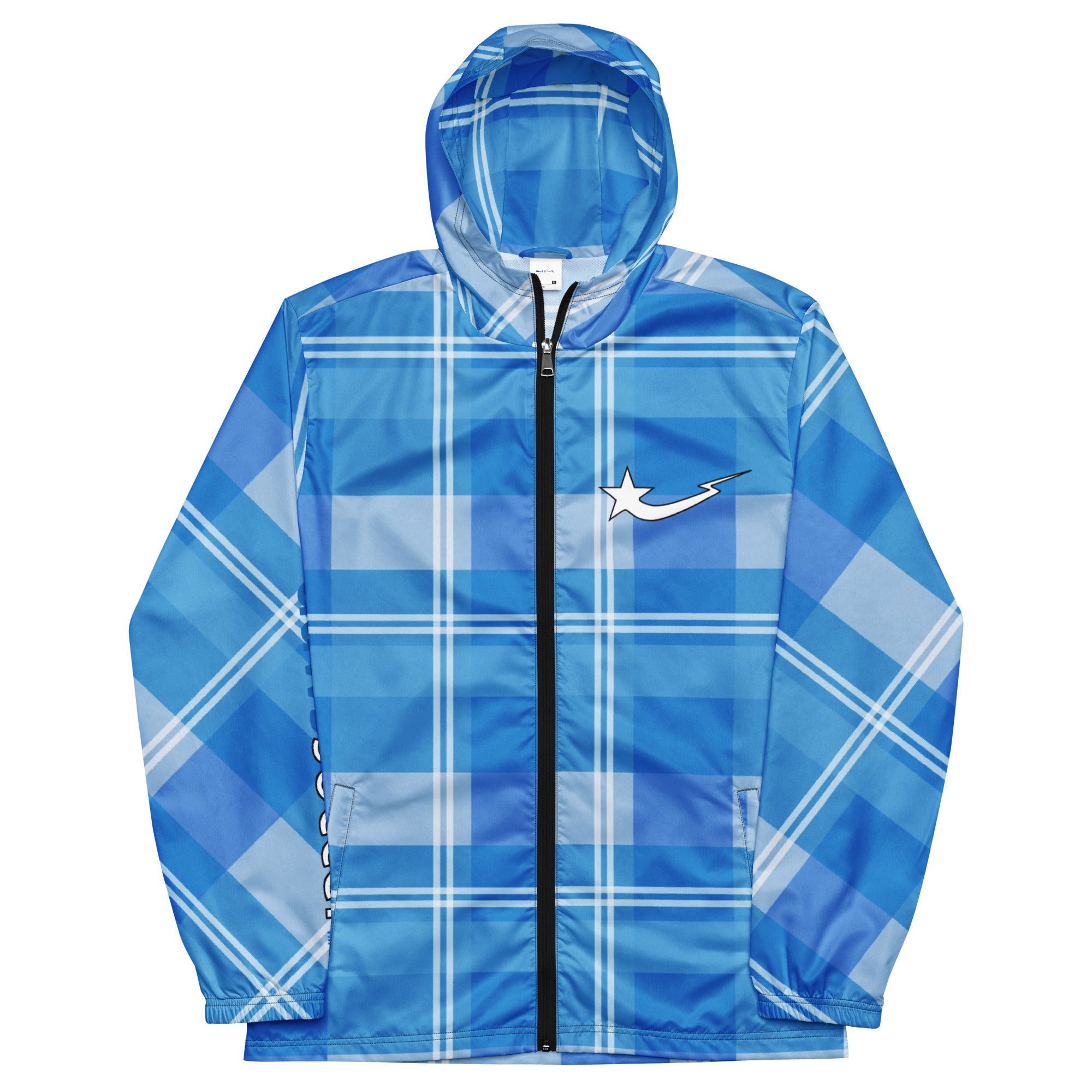 Daws soccer lightning strike plaid Men’s windbreaker