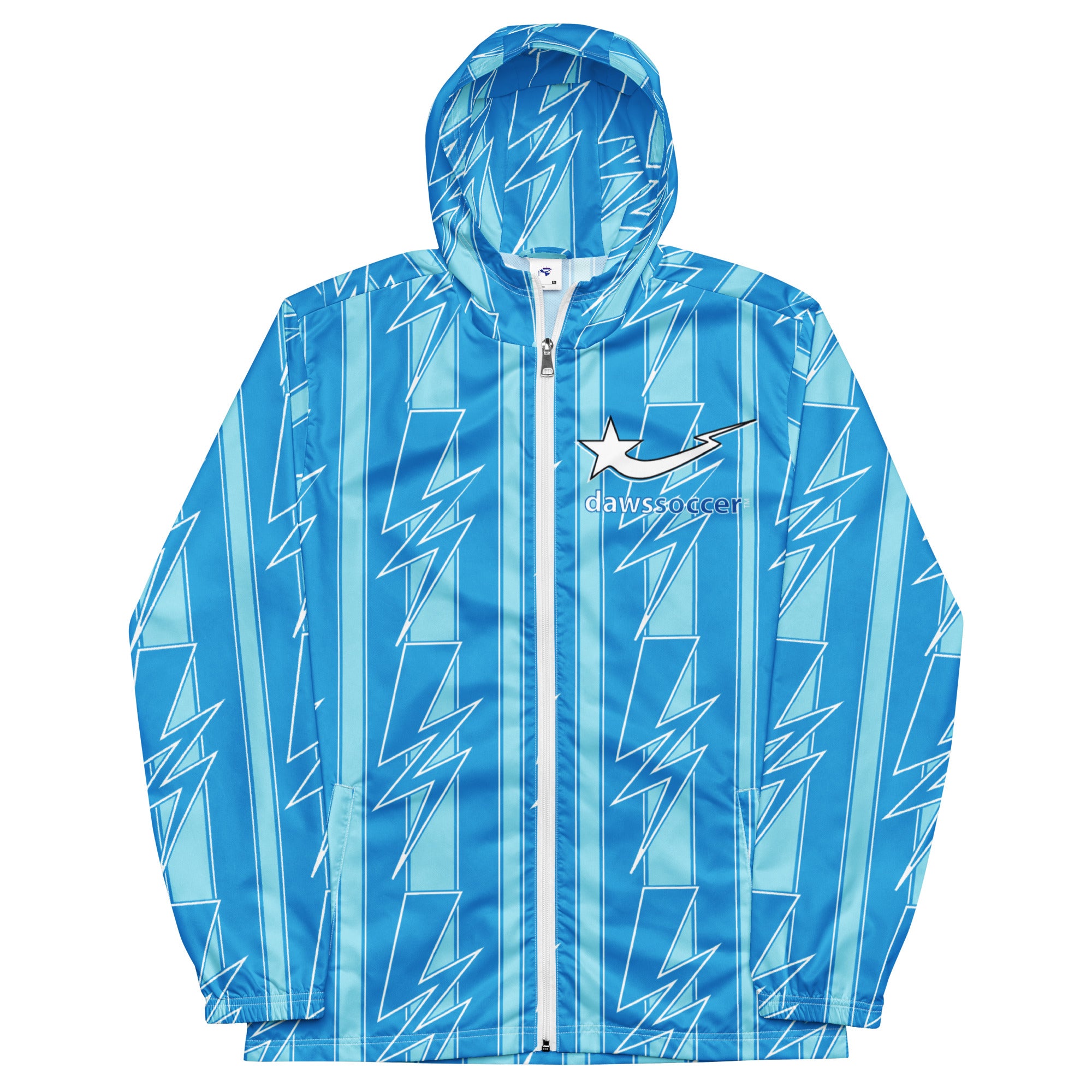 Daws soccer lightning strike men's windbreaker