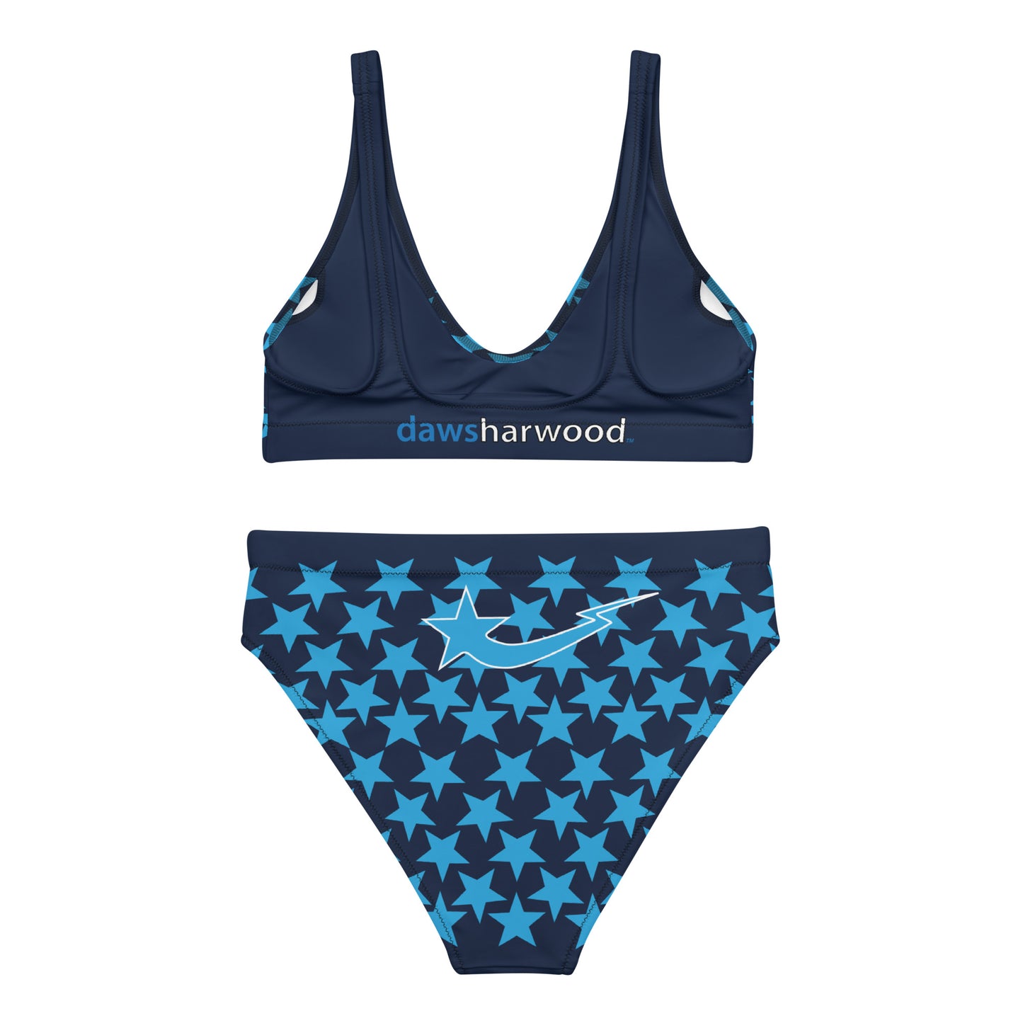 Daws star accents Recycled high-waisted bikini