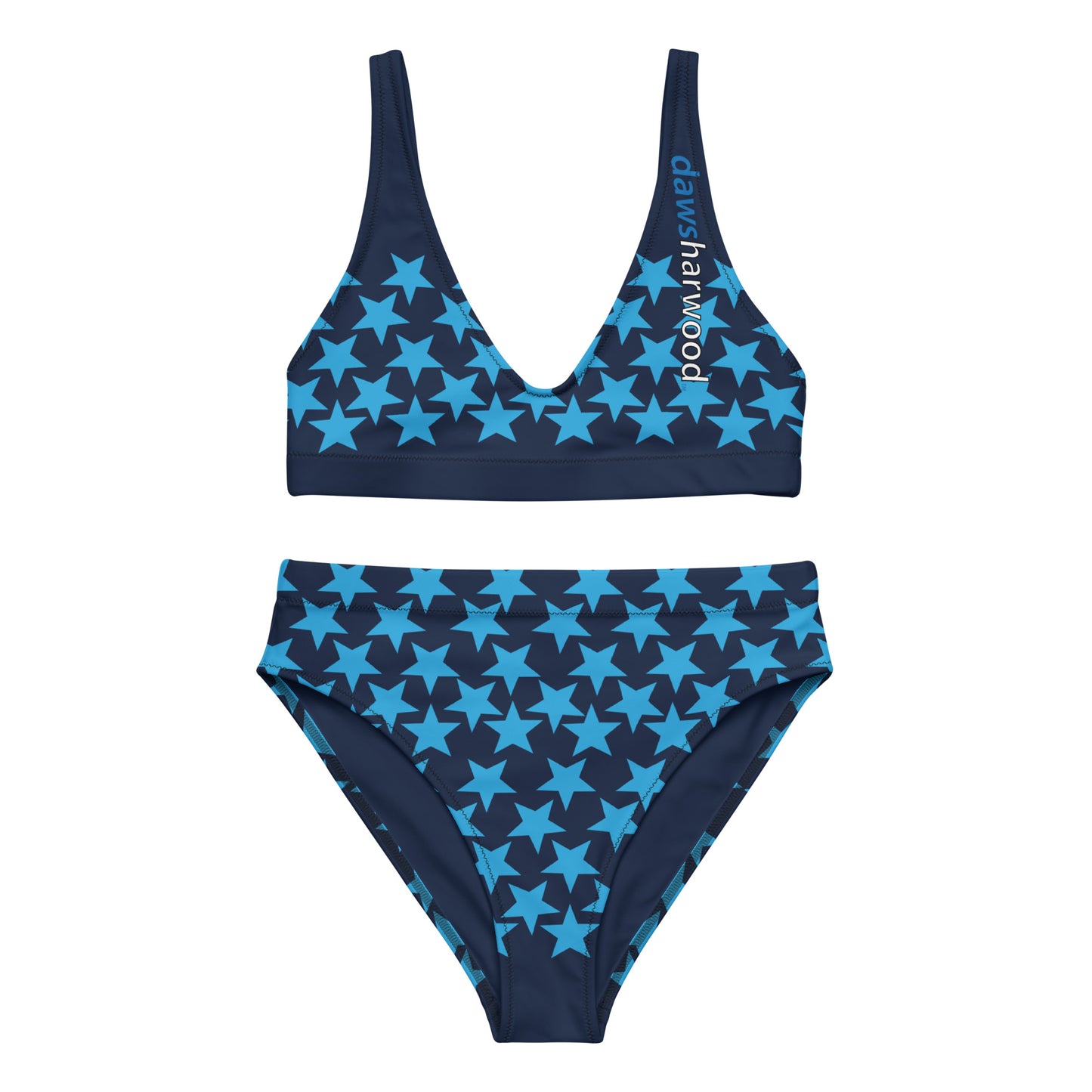 Daws star accents Recycled high-waisted bikini