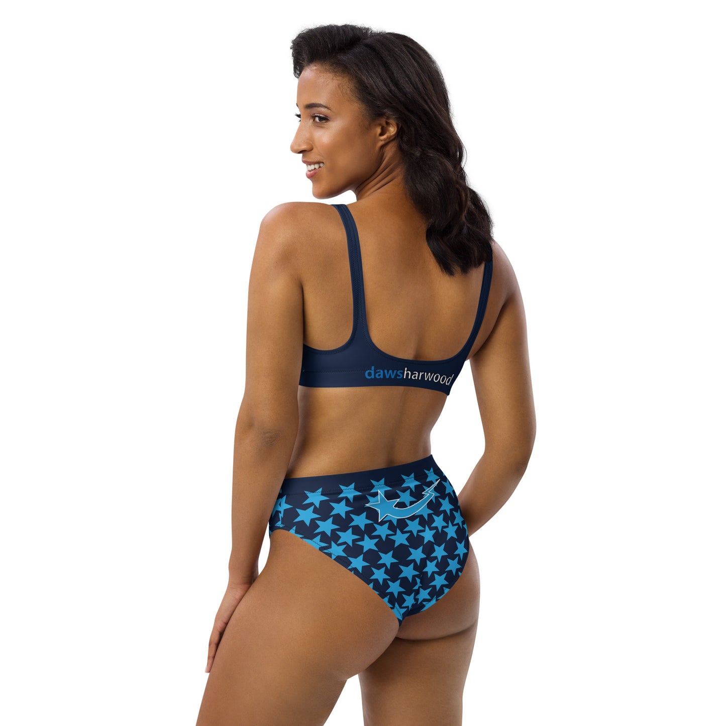 Daws star accents Recycled high-waisted bikini