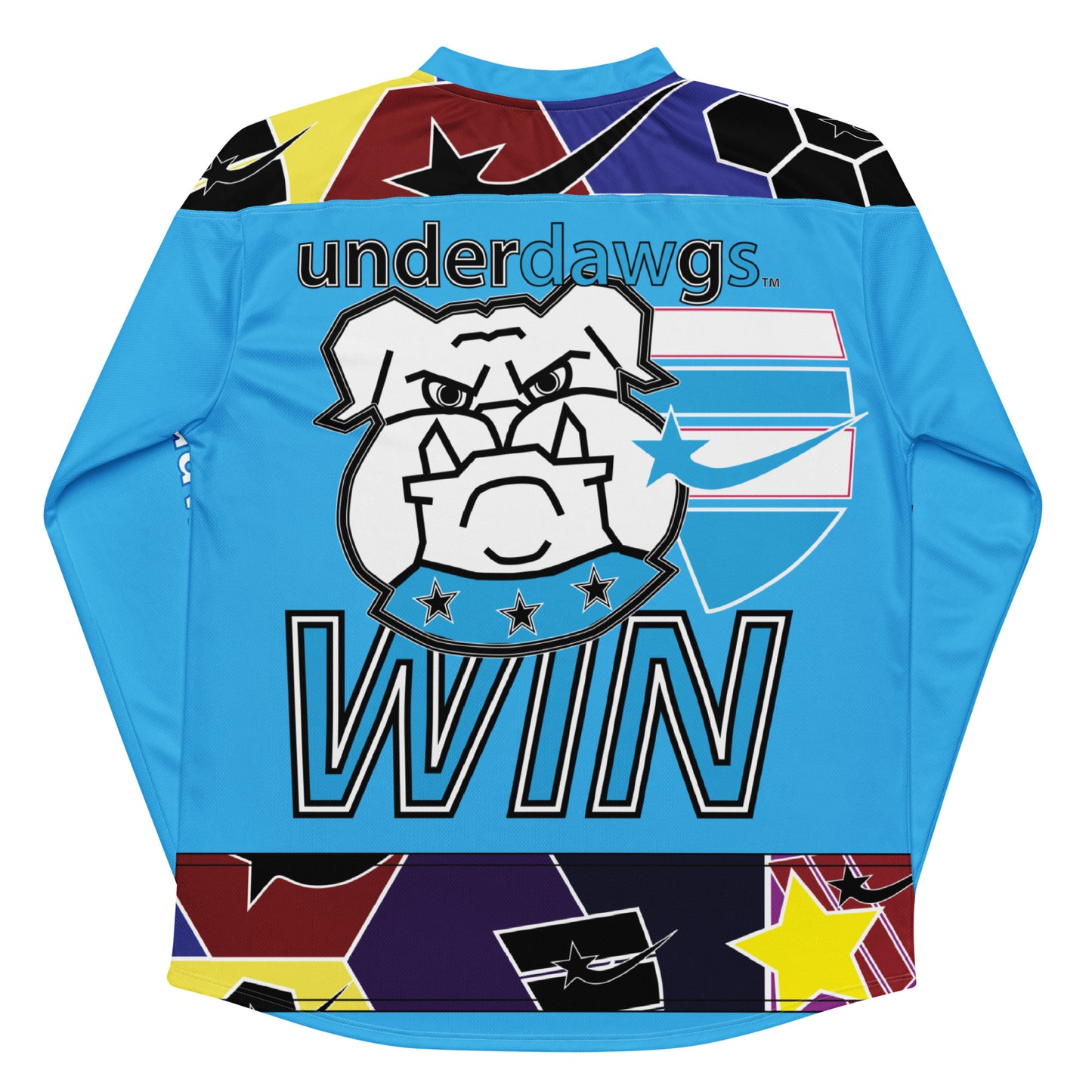 Daws underdogs win shapes Recycled hockey fan jersey