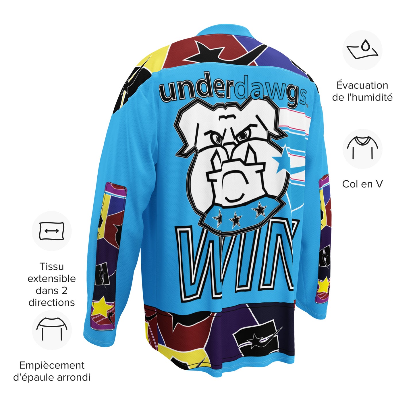 Daws underdogs win shapes Recycled hockey fan jersey