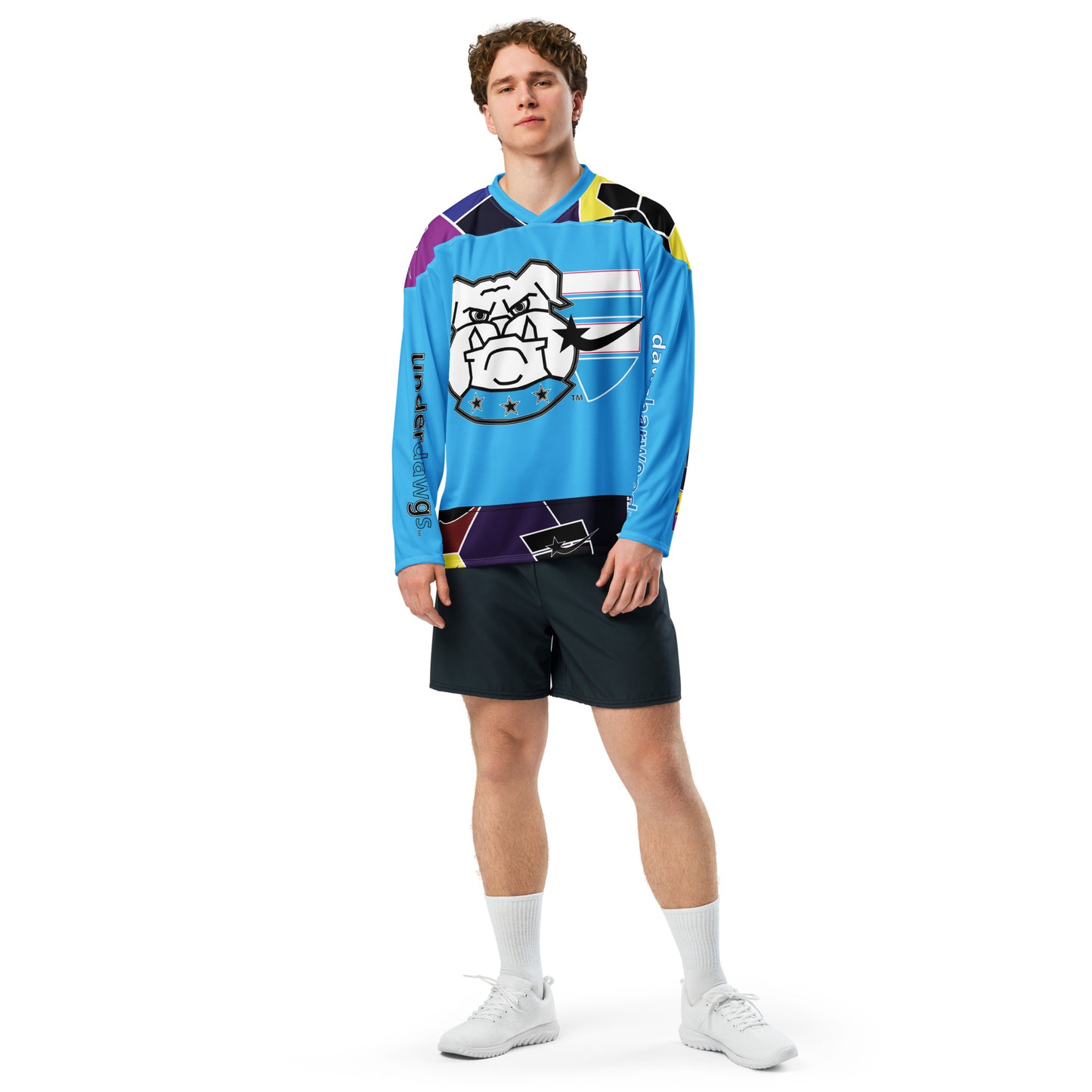 Daws underdogs win shapes Recycled hockey fan jersey