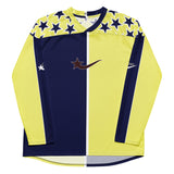 Daws omega navy and yellow Recycled hockey fan jersey