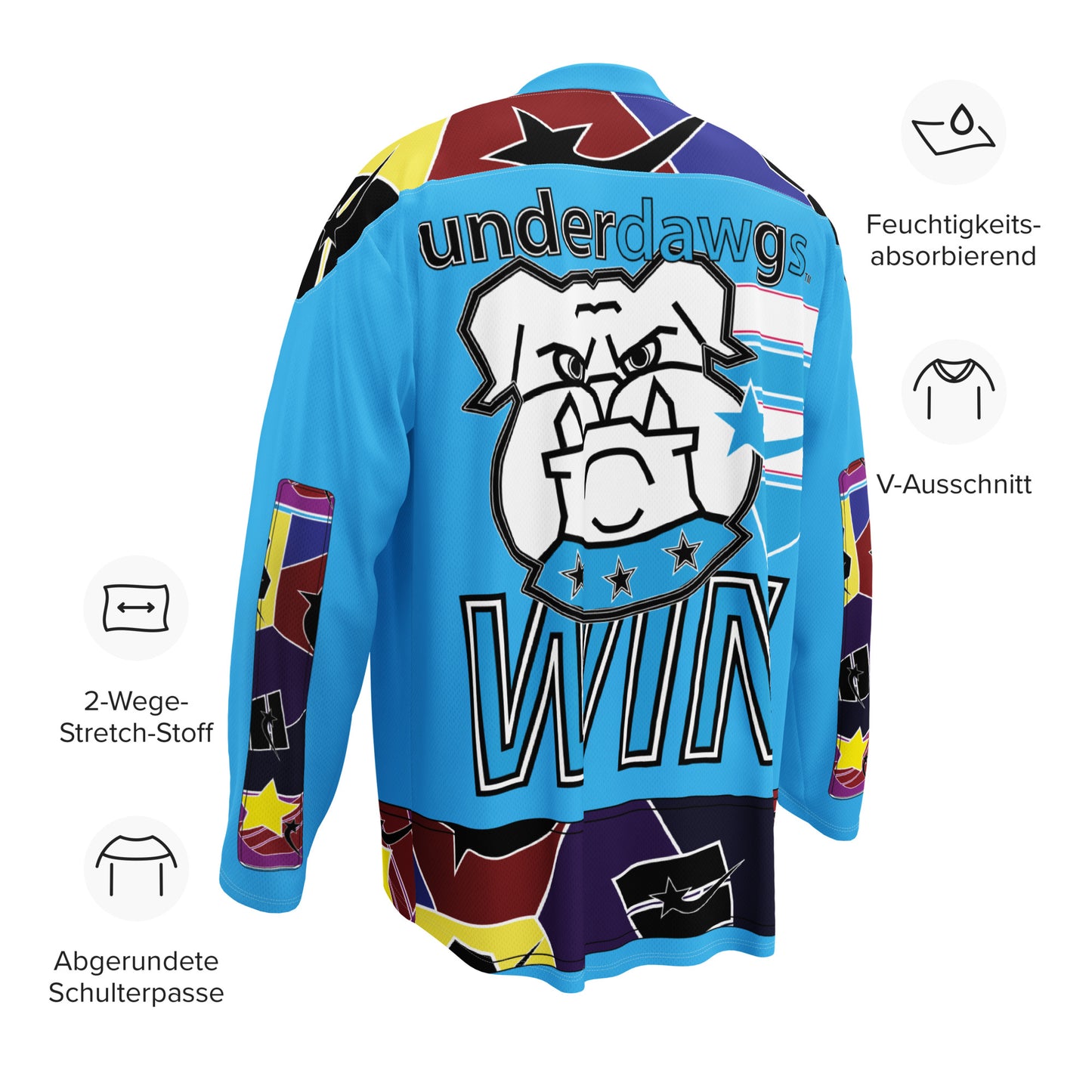 Daws underdogs win shapes Recycled hockey fan jersey