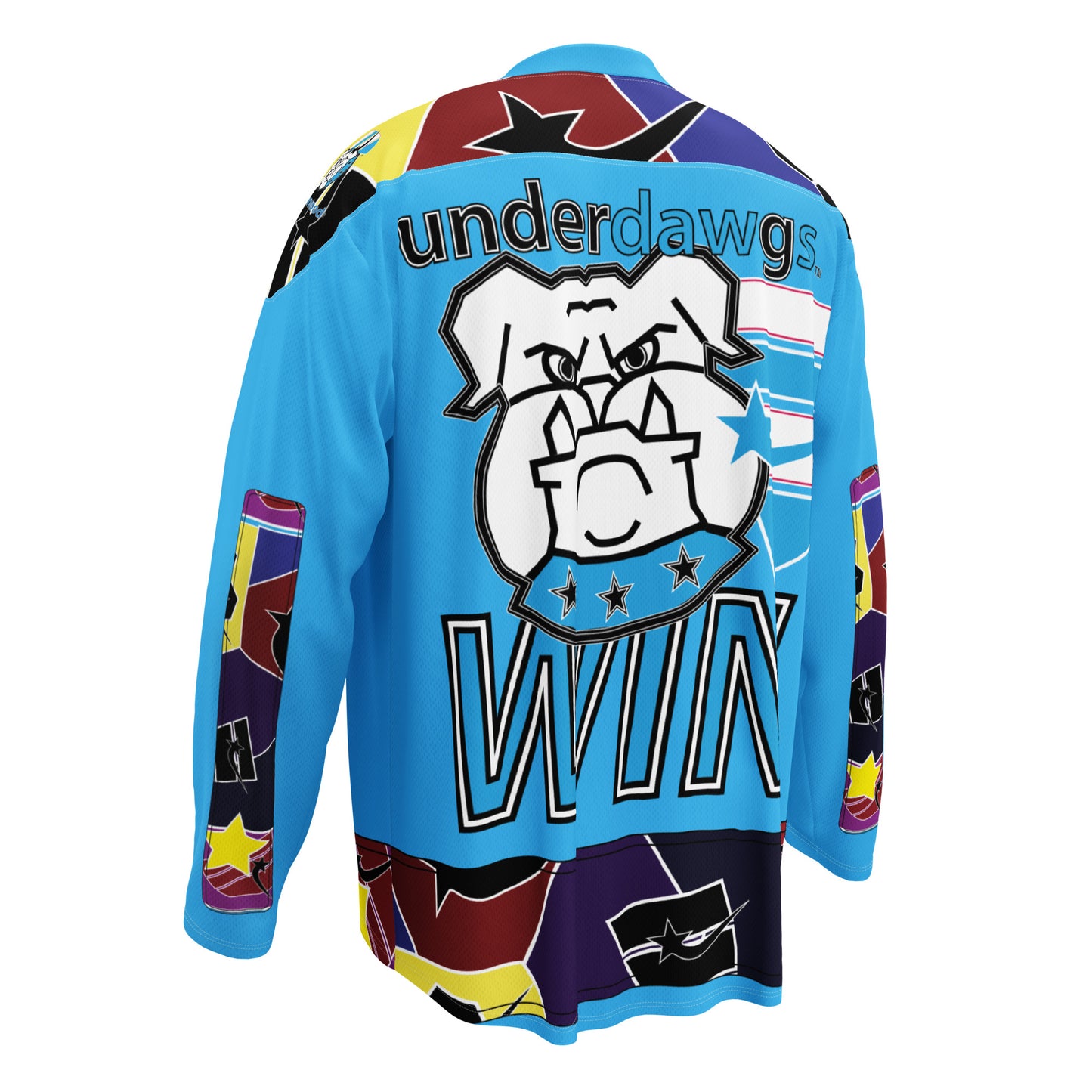 Daws underdogs win shapes Recycled hockey fan jersey