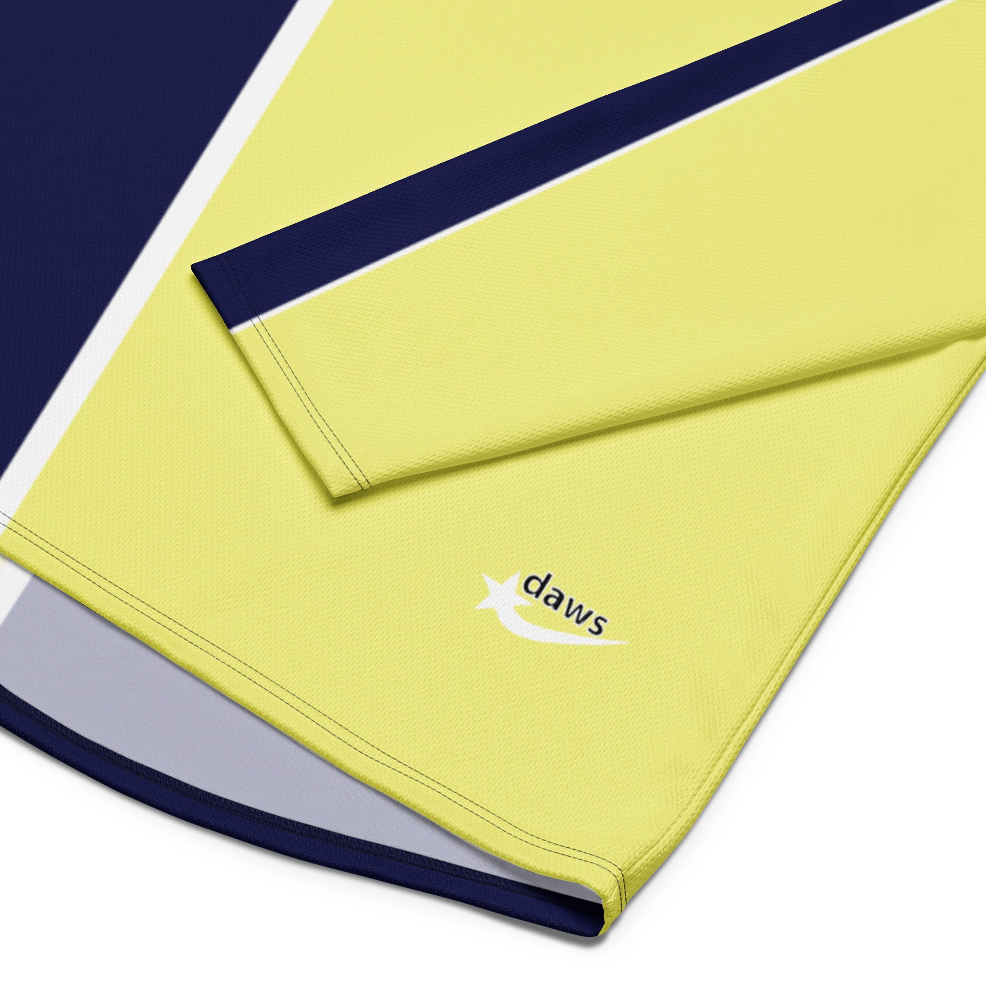 Daws omega navy and yellow Recycled hockey fan jersey