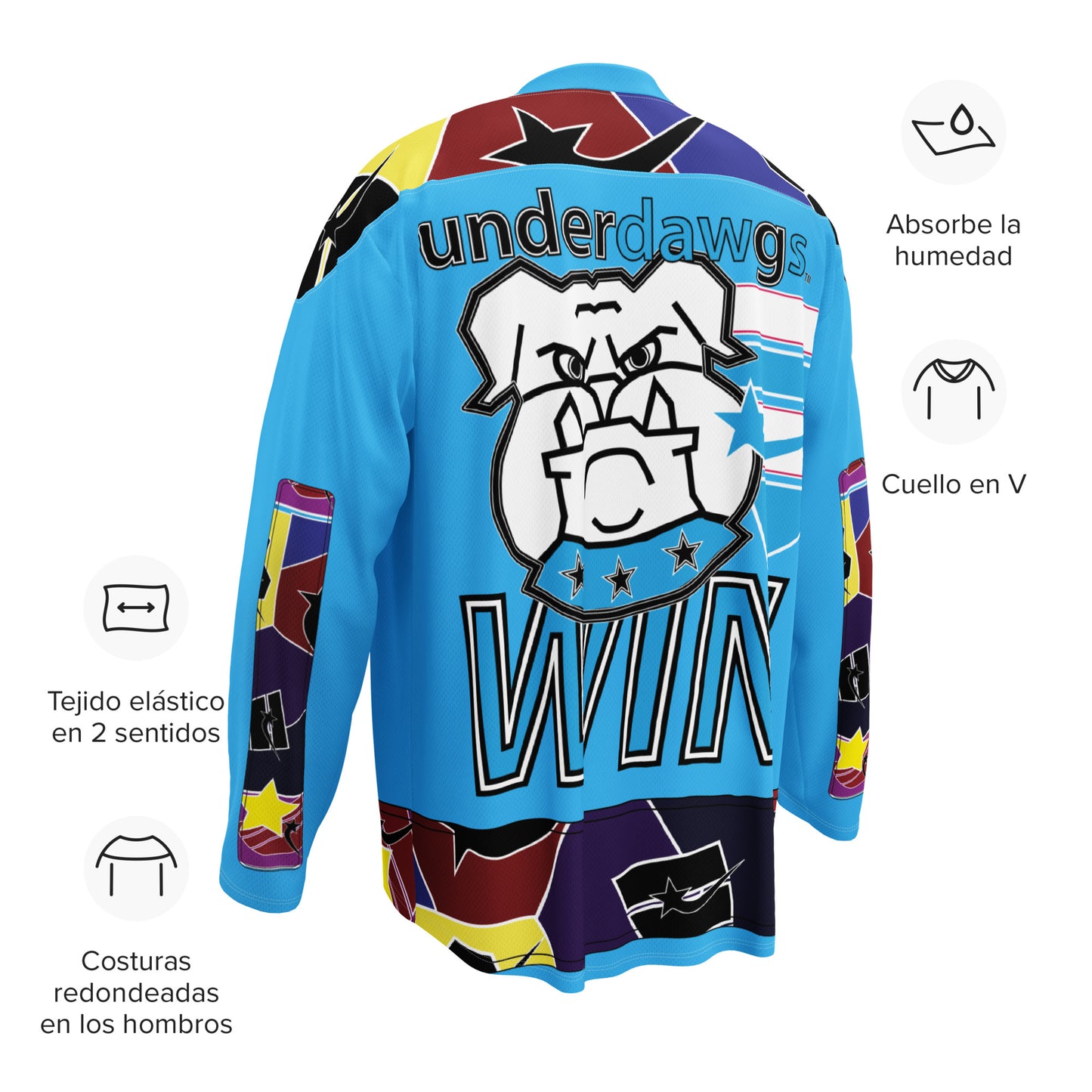 Daws underdogs win shapes Recycled hockey fan jersey