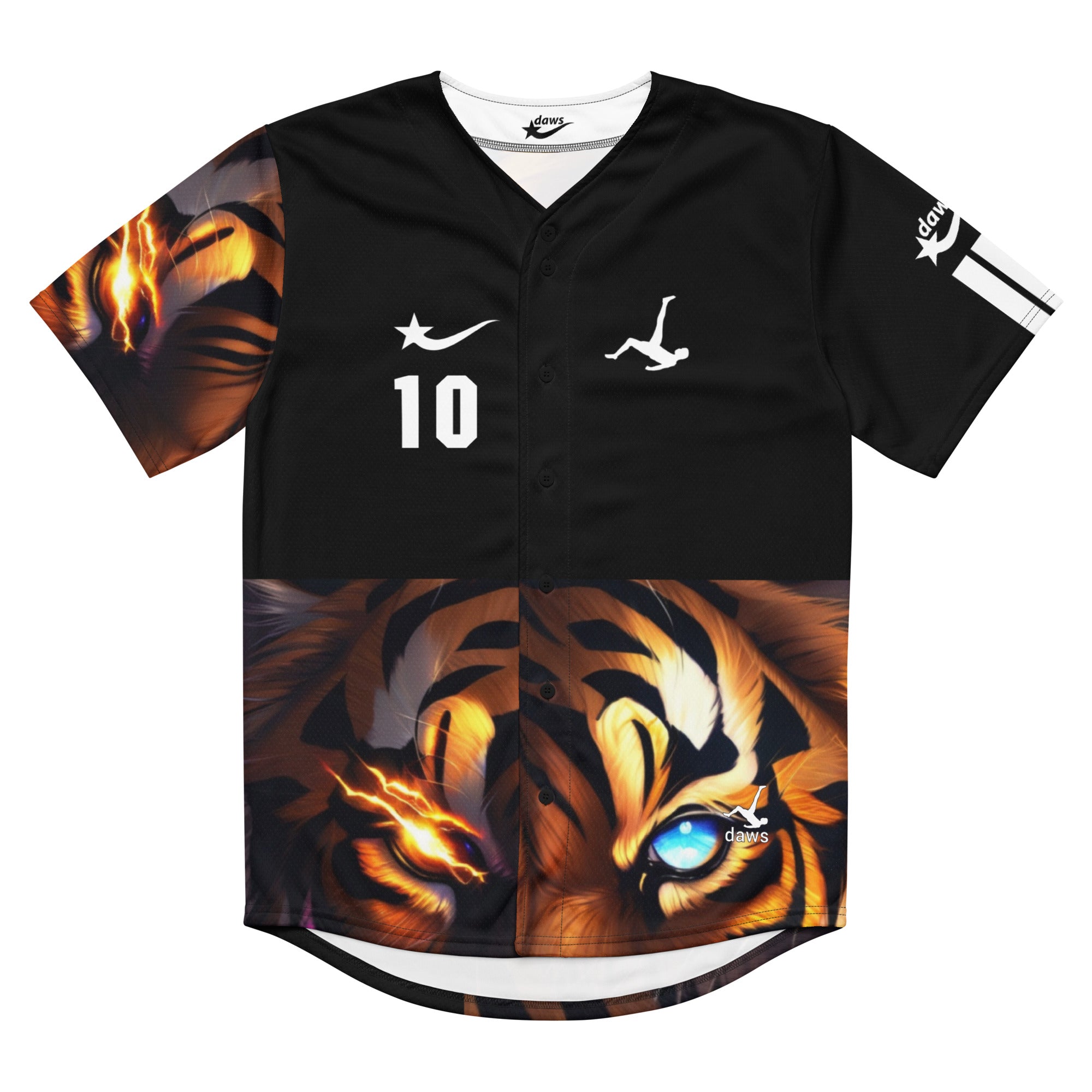 Eye of the tiger DAWS Recycled baseball jersey