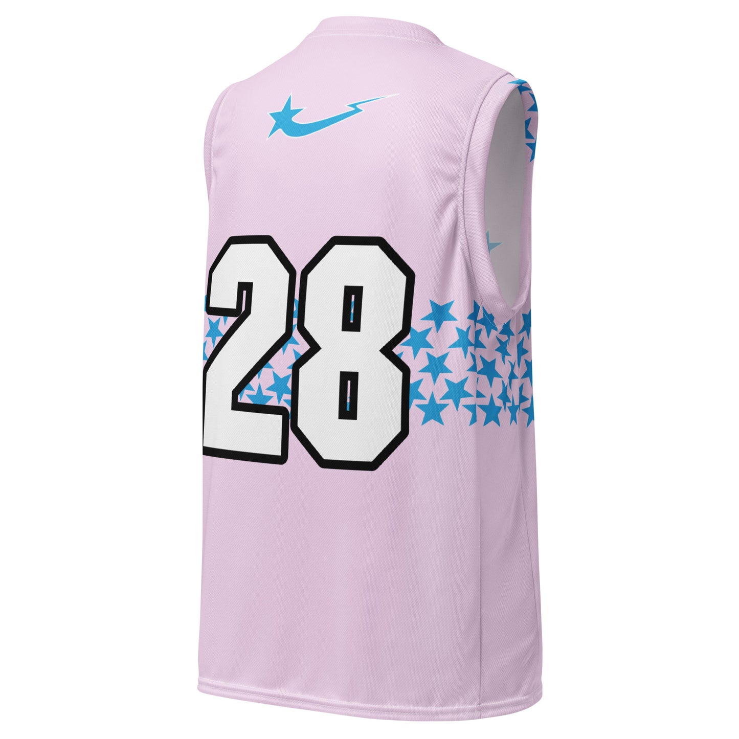 Daws womens pink Recycled unisex basketball jersey