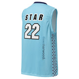 Daws harwood Star 22 Recycled unisex basketball jersey