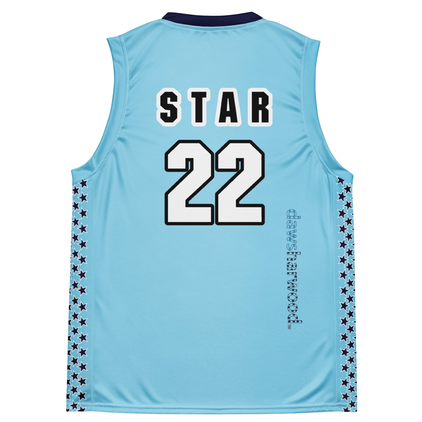 Daws harwood Star 22 Recycled unisex basketball jersey