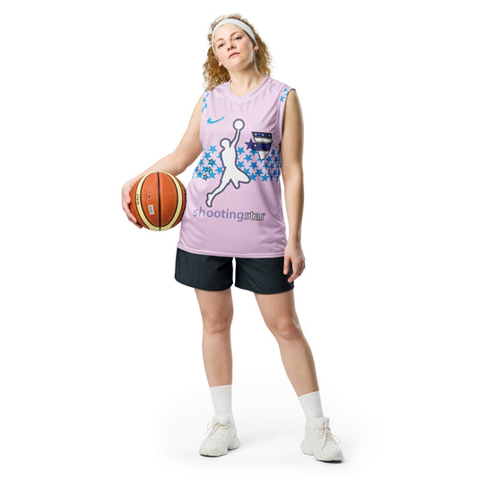 Daws womens pink Recycled unisex basketball jersey