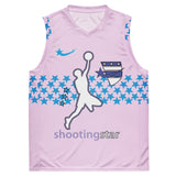 Daws womens pink Recycled unisex basketball jersey