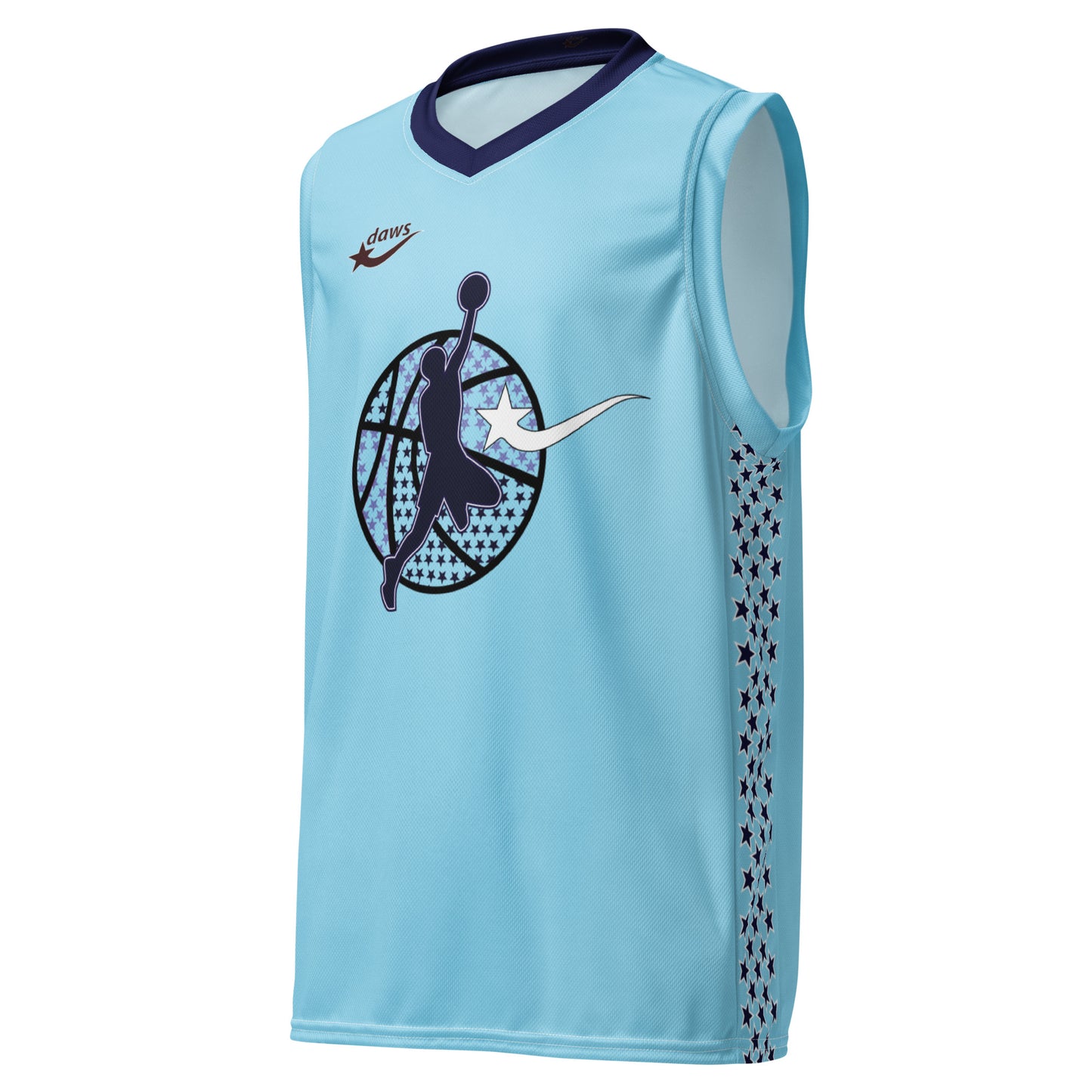 Daws harwood Star 22 Recycled unisex basketball jersey