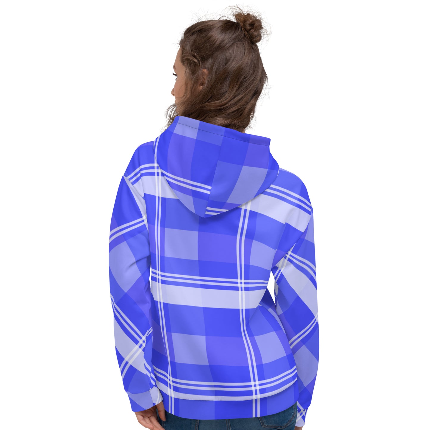 Daws Harwood blue plaid Unisex Hoodie