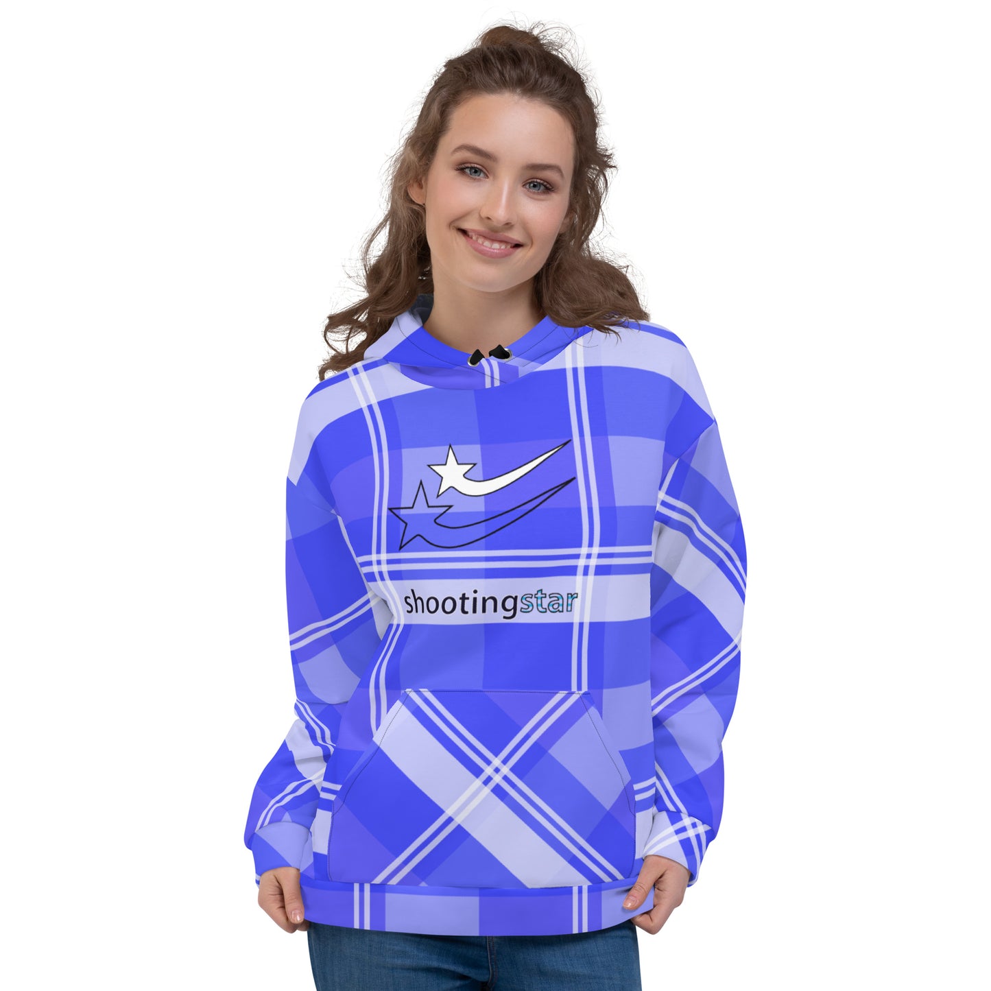 Daws Harwood blue plaid Unisex Hoodie