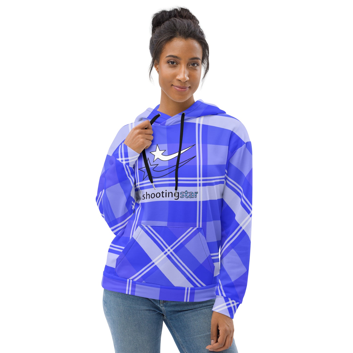 Daws Harwood blue plaid Unisex Hoodie