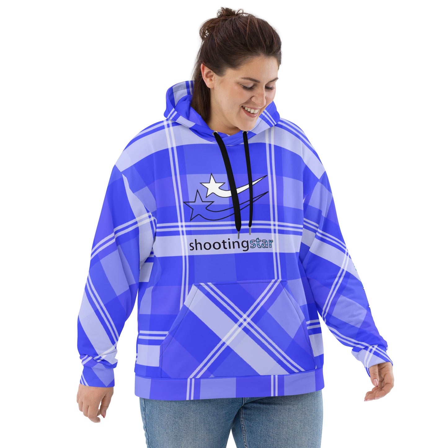 Daws Harwood blue plaid Unisex Hoodie