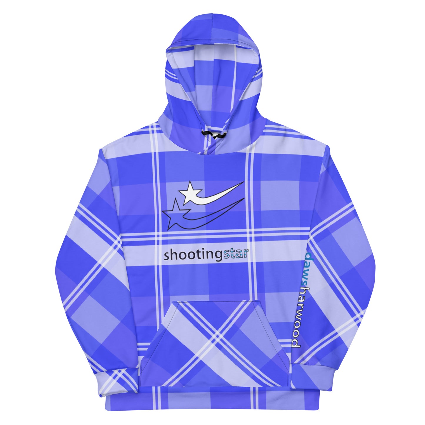 Daws Harwood blue plaid Unisex Hoodie