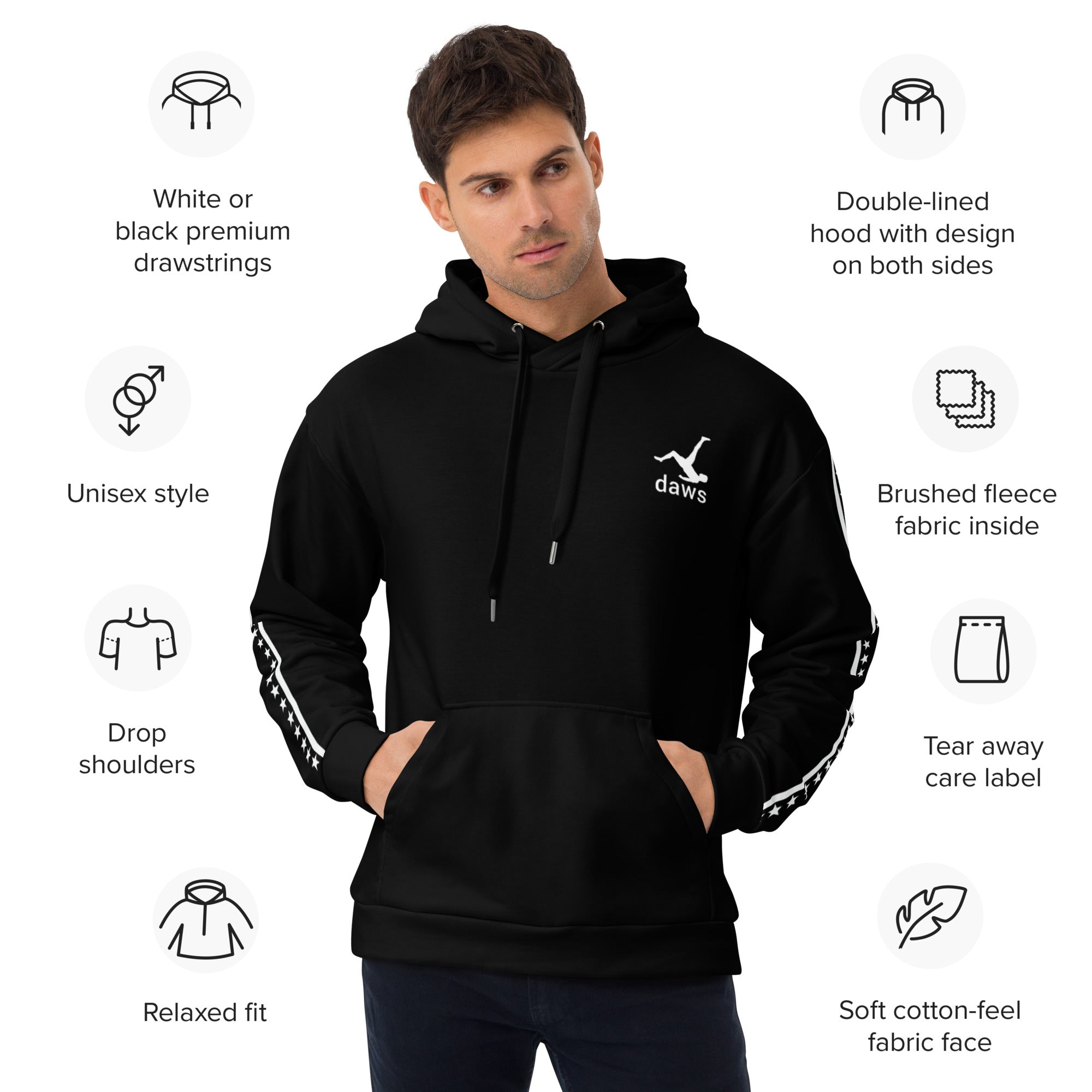 Daws Soccer Classic icon Unisex Hoodie