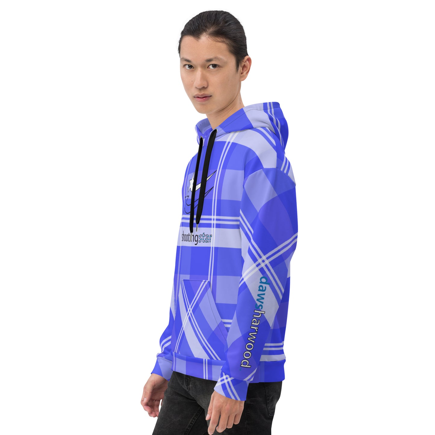 Daws Harwood blue plaid Unisex Hoodie